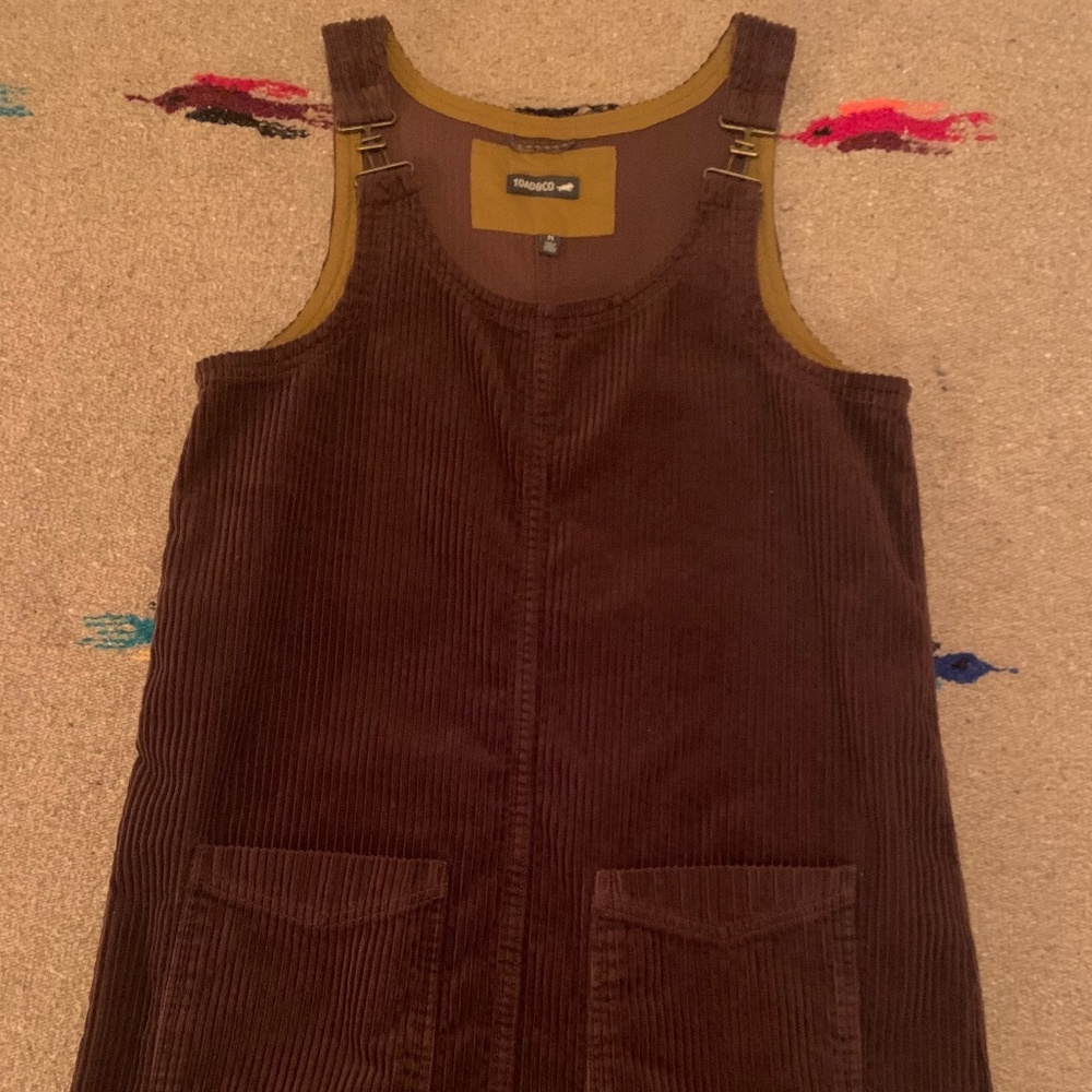 Toad & Co Del Rey Corduroy Dress, Medium, Chestnut